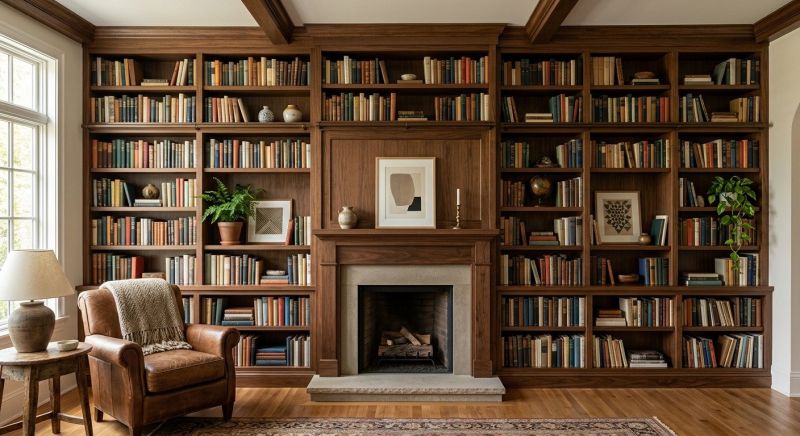 Built In Bookshelves Installation in Woodbridge, VA