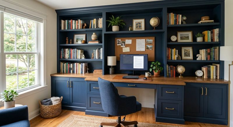 Built In Desk Installation in Annapolis, MD