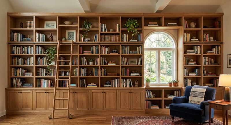 Custom Bookcase Installation in Fairfax, VA