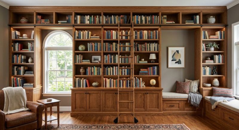 Custom Bookshelves Installation in Fairfax, VA