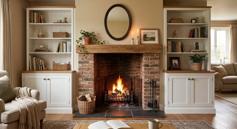 Fireplace Cabinet Installation in Annapolis, MD