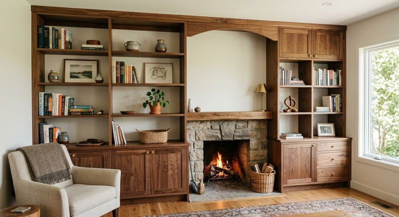 Fireplace Shelves Installation in Alexandria, VA