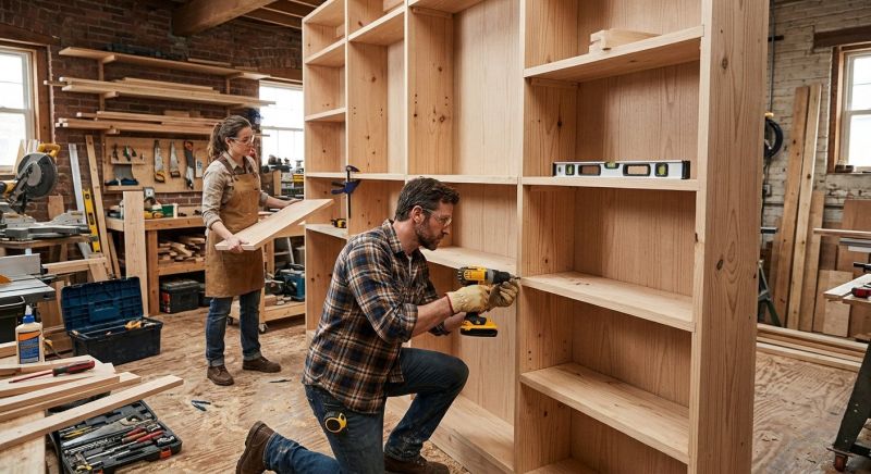 Bookcase Construction in Greensboro, NC
