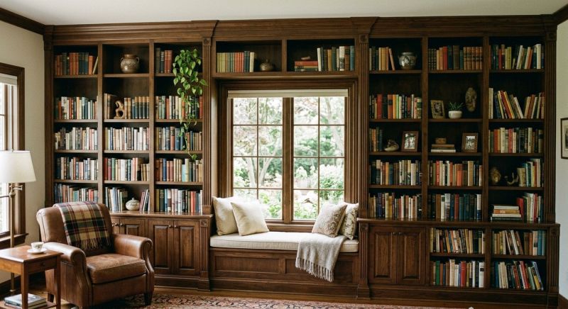 Built In Bookshelves Installation in Alexandria, VA