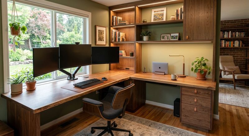 Built In Desk Installation in Winston Salem, NC