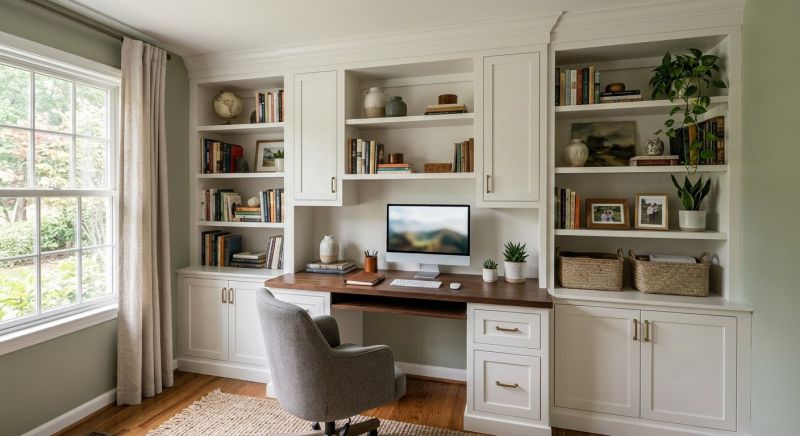 Built In Desk Installation in Annapolis, MD