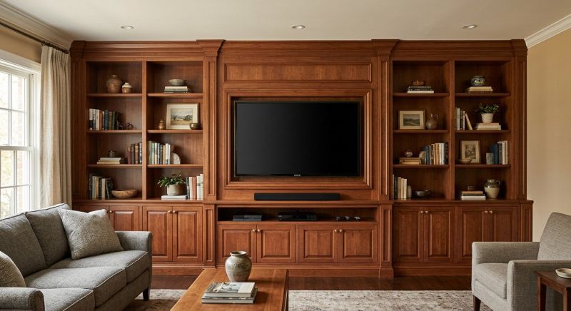 Built In Tv Cabinetry in Greensboro, NC