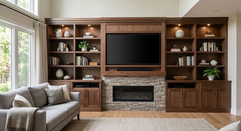 Built In Tv Cabinetry in Fairfax, VA