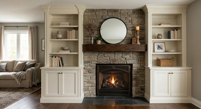 Fireplace Cabinet Installation in Annapolis, MD