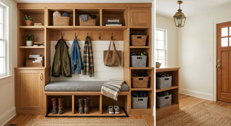 Mudroom Shelving Installation in Frederick, MD